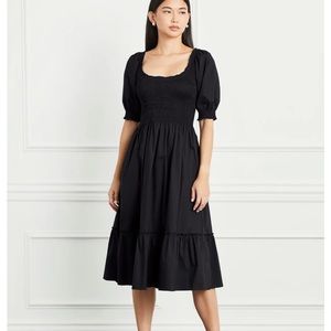 Louisa Nap Dress Black Cotton XS